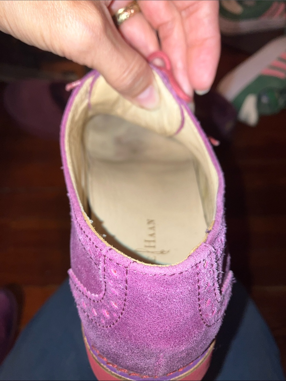Fun Suede Cole Haan loafers! Great color! - Picture 10 of 10